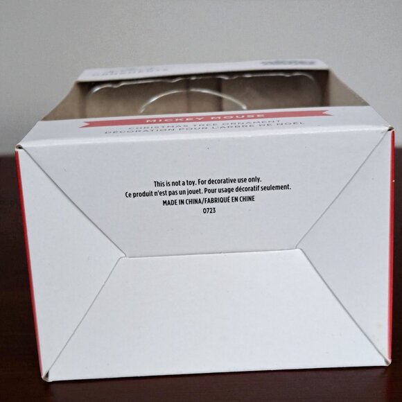 Disney Hallmark Christmas tree ornament Mickey Mouse on a tire red Santa suit - Picture 5 of 6